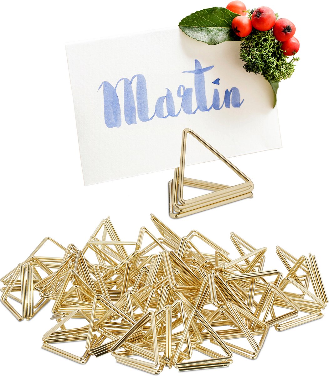 12 Pack Numéro De Table Porte-Cartes Porte-Photo Place Des Clips De Menu Papier, Forme De Cercle (Or