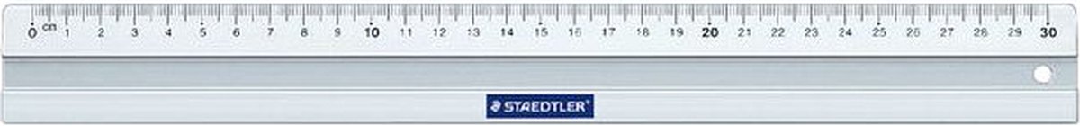 Liniaal 30cm Staedtler 563 Aluminium