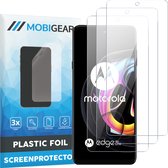Mobigear - Screenprotector geschikt voor Motorola Edge 20 Lite | Mobigear Screenprotector Folie - Case Friendly (3-Pack)