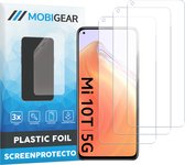 Mobigear - Screenprotector geschikt voor Xiaomi Mi 10T | Mobigear Screenprotector Folie - Case Friendly (3-Pack)