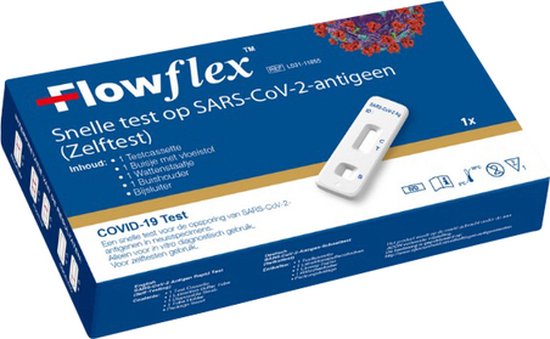 Foto: Flowflex 10 stuks ce0123 gekeurd zelftest covid19 thuistest nederlandse handleiding