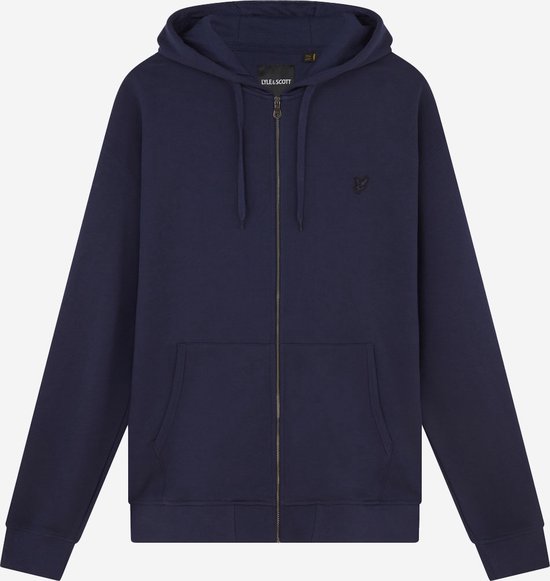 Lyle & Scott Tonal Eagle Zip Through Hoodie - Blauw - XL