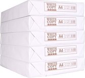 Papier A4 Blanc - 75 grammes - boîte de 5 paquets de 500 feuilles | Papier de copie | Papier d'impression