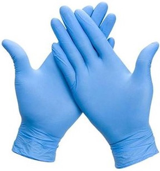 Soft Nitrile blauwe handschoenen voor persoonlijke bescherming Latex Vrij –  Maat L... | bol