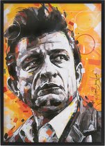 Johnny Cash 02 print 30,6x43 cm (A3) *ingelijst & gesigneerd