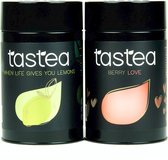 Tastea Happiness Bundle - Thé au Citroen et à la fraise qui rend tout le monde heureux - Thé en vrac - When Life Gives You Lemons & Berry Love