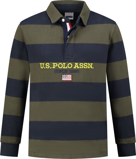 US Polo Assn Neri Longsleeve Poloshirt Jongens - Maat 164
