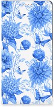 Smart Cover voor Xiaomi Redmi Note 12 Pro Plus Flowers Blue