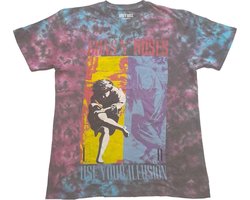 Guns N' Roses - Use Your Illusion Kinder T-shirt - Kids tm 2 jaar - Blauw/Rood