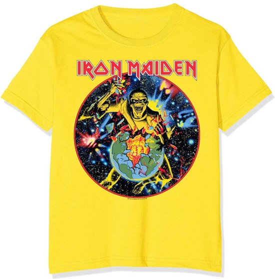 Iron Maiden World Piece Tour Circle Heren T shirt M Geel bol