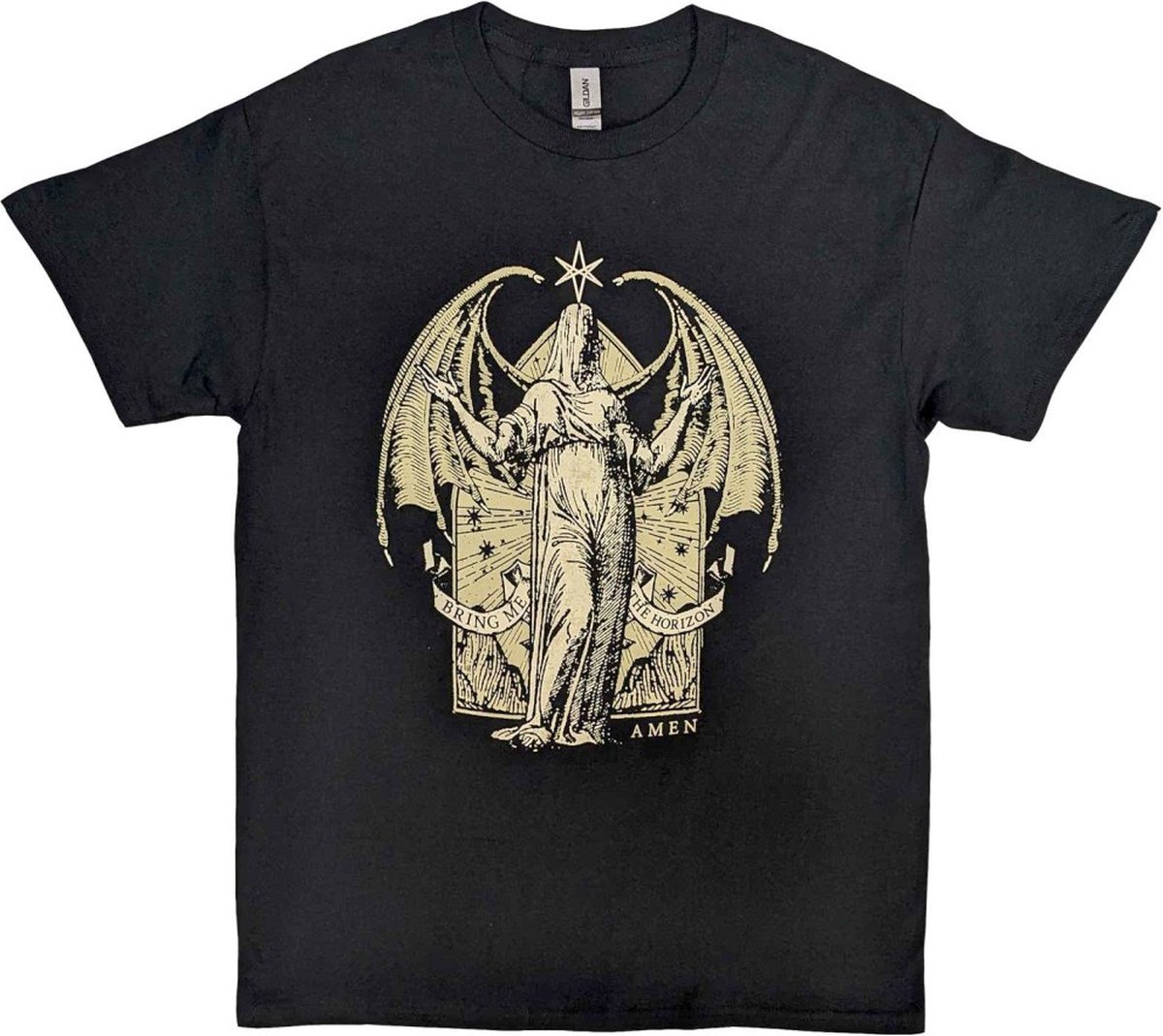 Bring Me The Horizon - Angel Amen Heren T-shirt - S - Zwart