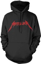 Metallica - Sweat à capuche/pull Skull Screaming Red - S - Zwart