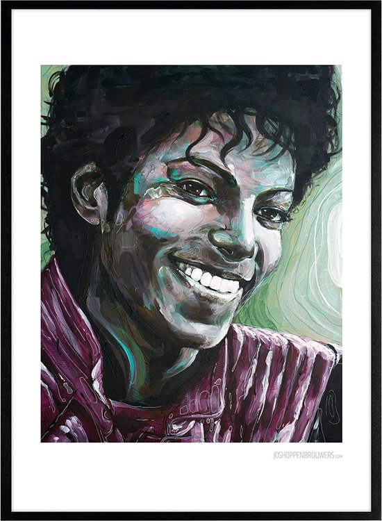 Michael Jackson 01 print 51x71 cm *ingelijst & gesigneerd