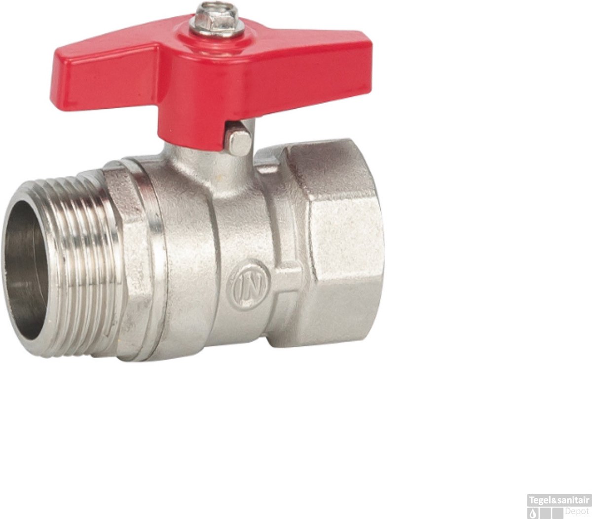 Sanifun Kogelstopkraan met vlindergreep draad 3/4" in x 3/4" out...
