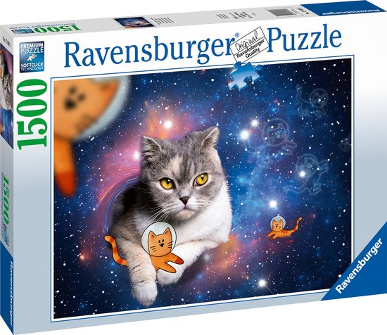 Puzzle Ravensburger Chat de l'espace - Puzzle - 1500 pièces