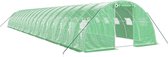 Bol.com vidaXL - Tuinkas - met - stalen - frame - 72 - m² - 18x4x2 - m - groen aanbieding