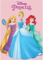 Disney Princess - Ariel - Raiponce - Couverture polaire - Plaid - 100x140 Cm.