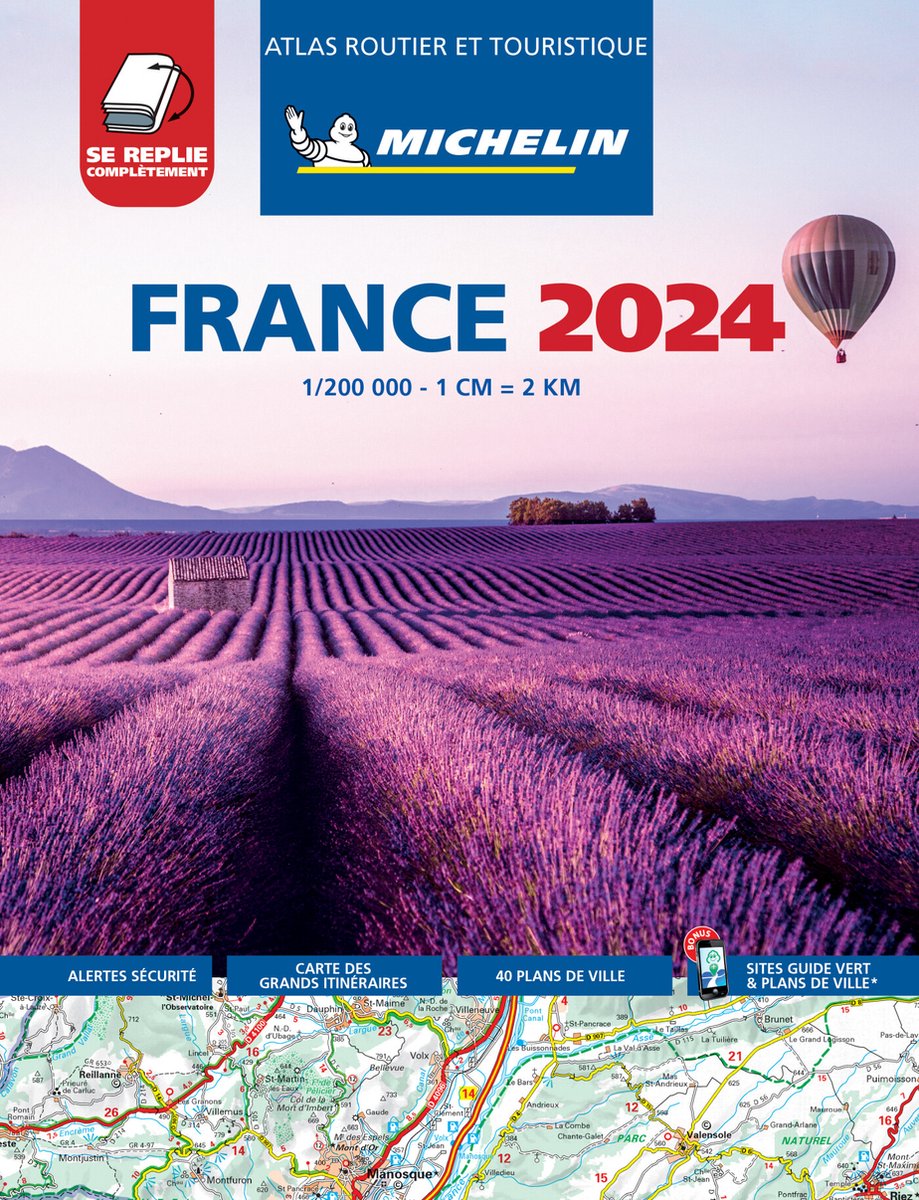 France 2024 Tourist & Motoring Atlas Multiflex, Michelin