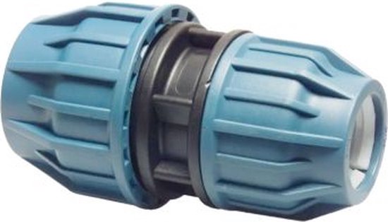 Raccordo A Compressione Per Tubo PE 20 Mm X 3/4” Filetto Maschio – 2 Pezzi, 16 Bar, Antivento Nero - 2