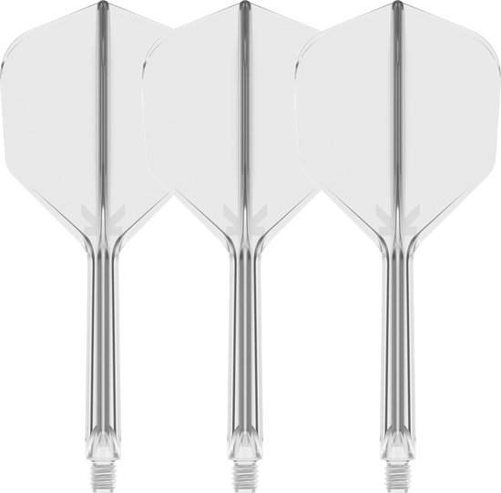 TARGET K-FLEX CLEAR NO6 DART FLIGHTS/SHAFTS INTERMEDIATE