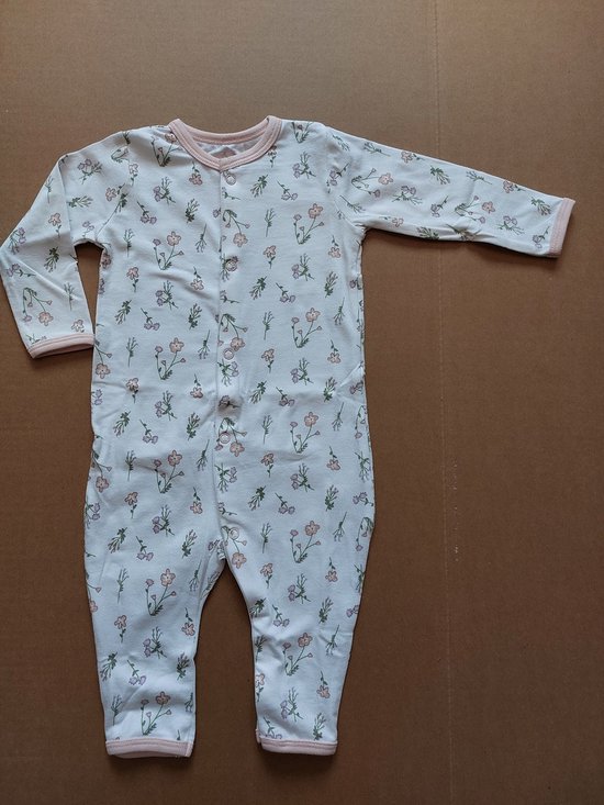 Pyjama Bébé nouveau-né, coton bio, fille, taille 50/56, rose "fruit""