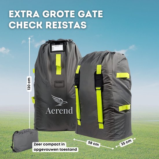 Baby Stroller Bag for Airplane Travel, Stroller Gate Check Bag Portable Pushchair Pram Stroller Transport Carry Cover(Car Stroller