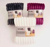 Viva Living Cord look deken met Glitter 150x200 cm