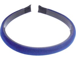 Diadeem zachte stof blauw