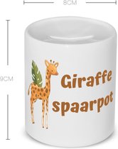 Akyol - giraffe Spaarpot - Giraffe - dieren liefhebbers - leuke cadeau voor iemand die van houdt van giraffen - verjaardagscadeau - kado - gift - 350 ML inhoud