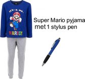 Super Mario Pyjama met Stylus Pen. Maat 104 cm / 4 jaar