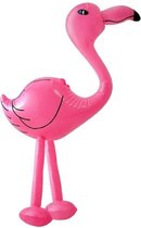 Opblaasbare dieren flamingo 60 cm - Decoratie vogels - Tropische Hawaii thema feestartikelen/versieringen