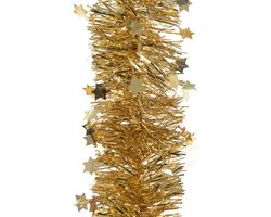 Guirlande ster lametta 270cm goud Kerstartikelen