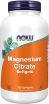 Now foods - Magnesium Citraat - 180 softgels - 400mg