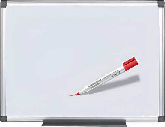 Whiteboard magnetisch - Staal - 60 x 45 cm - Pennenrek