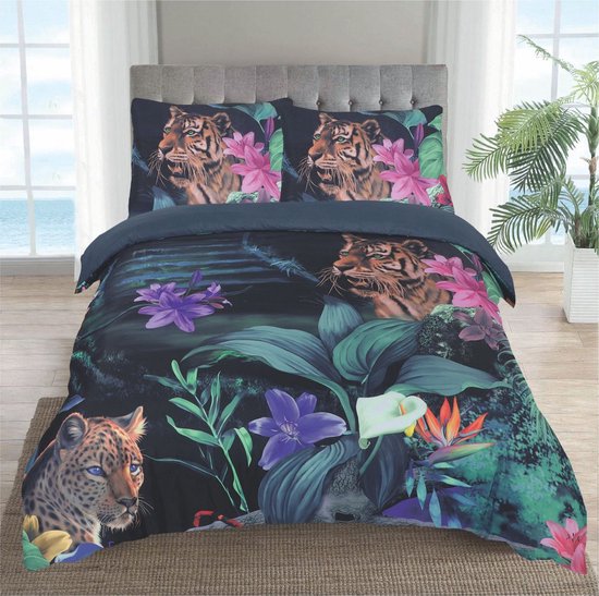 Tiger Flower Dekbedovertrek Nightsrest Hush 240 x 220 cm