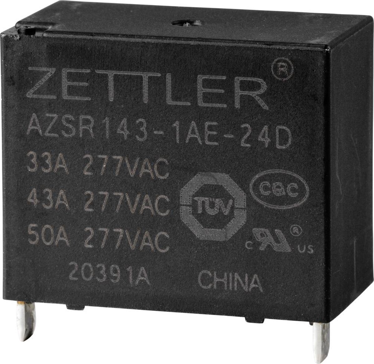 Zettler Electronics Zettler electronics Powerrelais 24 V/DC 50 A 1x NO 1 stuk(s)