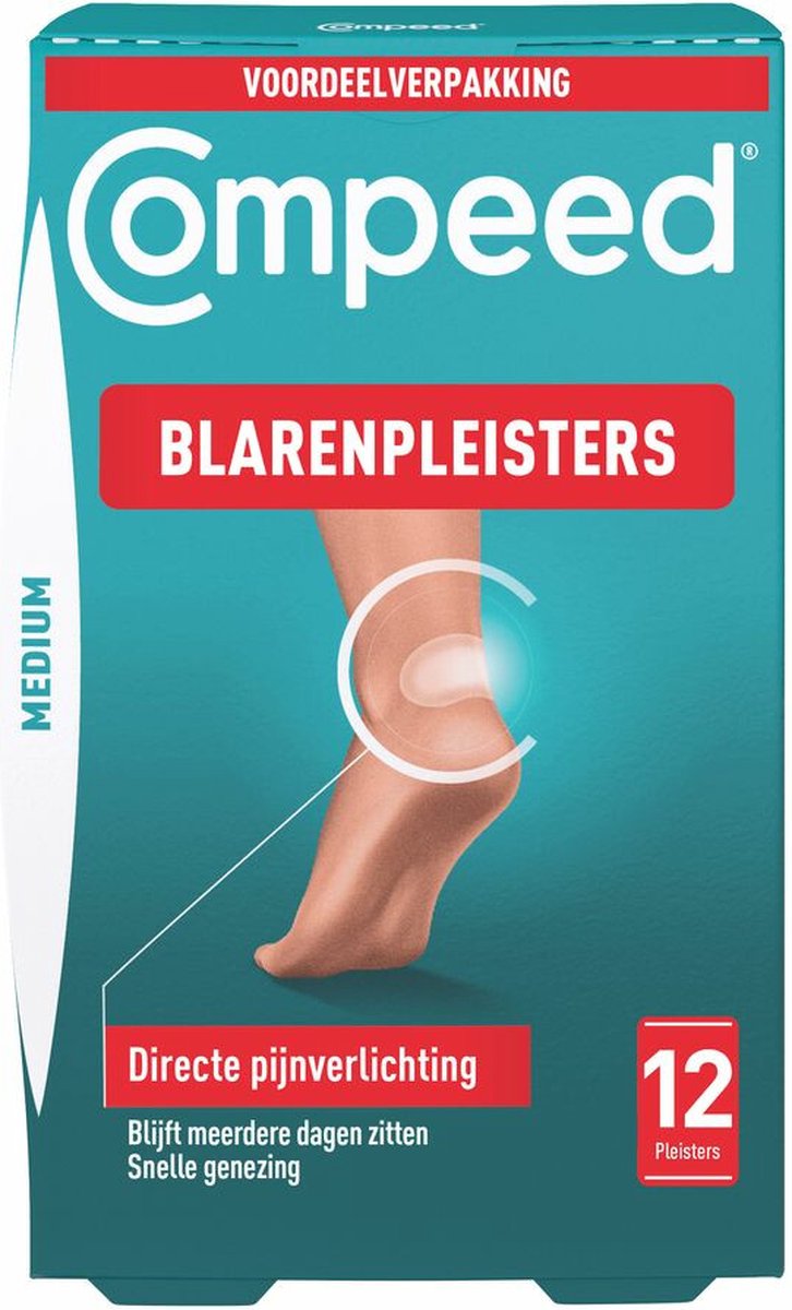 Goedkoopste Compeed Blarenpleisters medium - Blarenpleisters - blarenpleisters bieden directe pijnverlichting, snellere genezing - 12 stuks