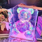 Nachtlampje - 3D LED Knuffelbeer - Led Teddy Bear - Tafellamp Kinderen LED - Valentijn Cadeautje voor Haar - Valentijnsdag voor Mannen - Valentijn Cadeautje voor Hem