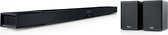 Teufel CINEBAR LUX Surround "5.0- Set" barre de son haut de gamme, haut-parleurs arrière, Bluetooth, Spotify - noir