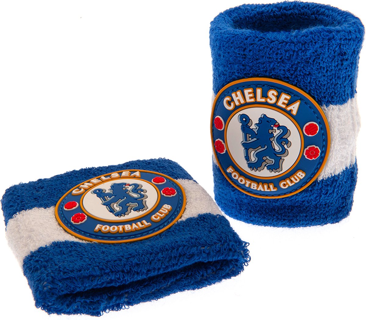 Chelsea polsbanden - zweetbanden 2 stuks blauw