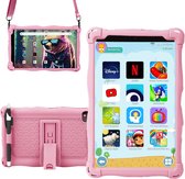NilaFee® Kindertablet - iWawa en NL Apps - 128 GB geheugen - Play Store - Simkaart - Octo Core - Ook voor volwassenen -Ophangkoord Auto - Pen - Tablet Kinderen - Oudercontrole - Speelgoed vanaf 3 jaar - Roze