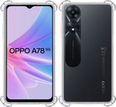 Hoesje geschikt voor Oppo A78 5G – Extreme Shock Case – Cover Transparant