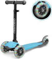 Kinderstep - driewieler - met glow in the dark wielen - 54,5 x 25,5 x 61,5 cm - blauw