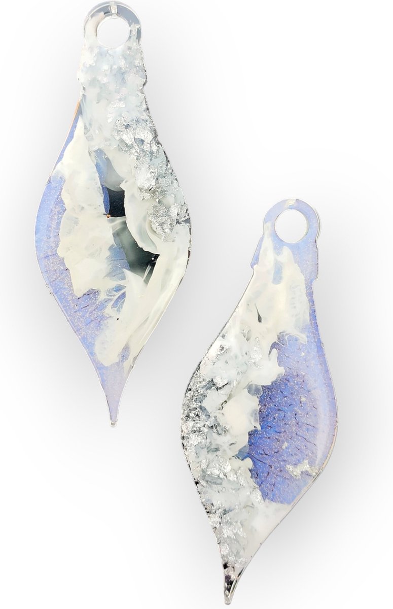 Resin Art JR: Unieke hoogwaardige kwaliteit epoxy kersthangers / Handgemaakte kerstdecoratie / Kerstversiering