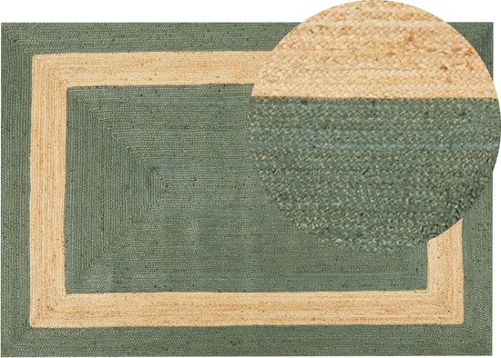 KARAKUYU - Vloerkleed - Groen - 160 x 230 cm - Jute