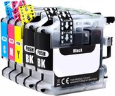 Convient aux cartouches d'encre Brother LC-223XL - Multipack + Extra Zwart - Convient pour Brother DCP-J4120DW - DCP-J562DW - MFC-J4420DW - MFC-J4620DW - MFC-J5720DW - Cartouches d'encre - Encre