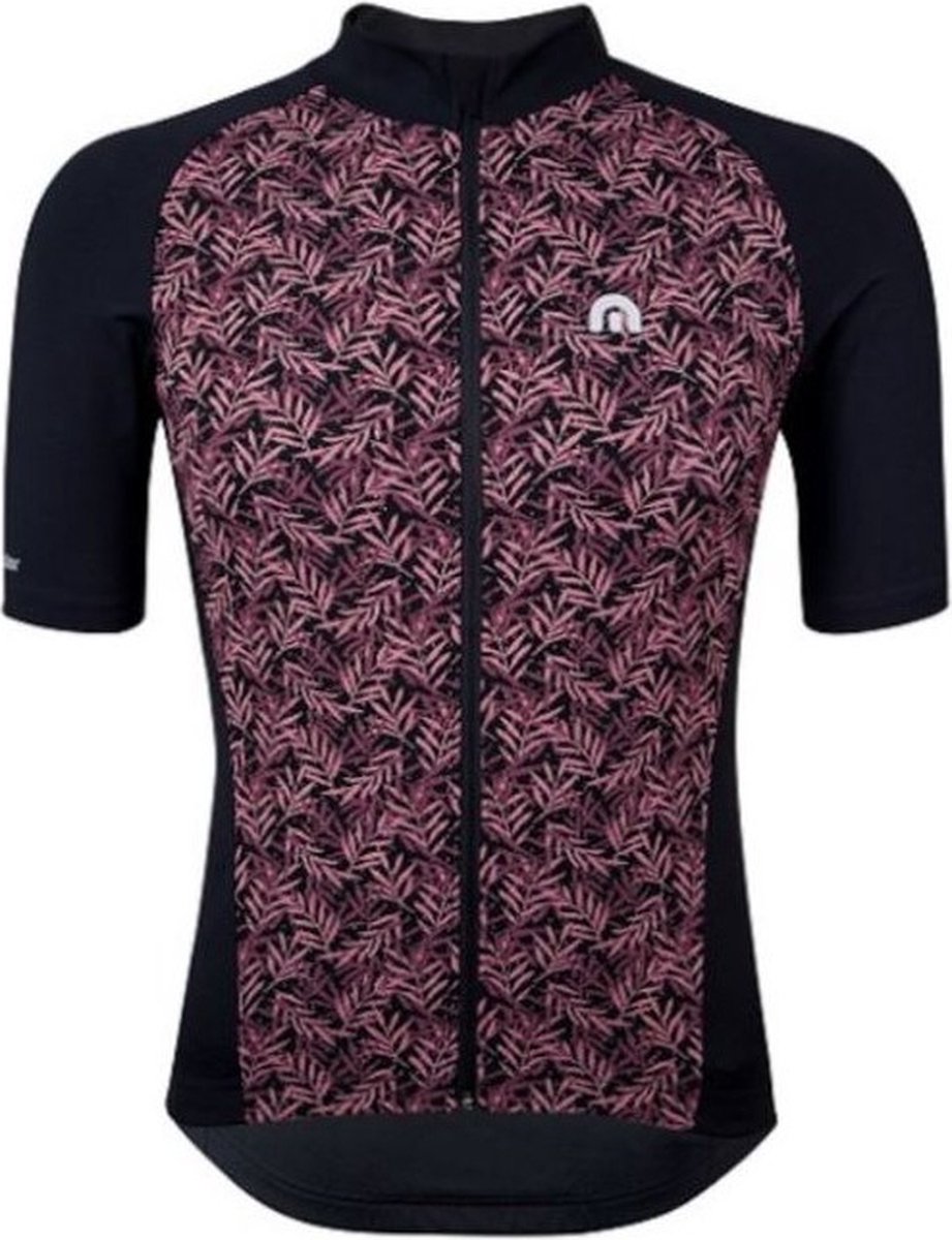 Megmeister Fern Leaves Fietsshirt Korte Mouwen Unisex Roze - Jersey Pink Unisex-M