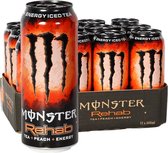 Monster Energy Rehab Peach 12 x 500ml / Inclusief Statiegeld