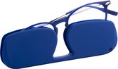 ReadEasy Leesbril in Ultra Dunne Etui - Sterkte +2 - TR90 Montuur - Geen Kapotte Bril Meer - Blauw - Classic