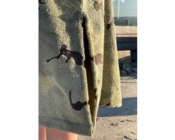S & LT specials Surfponcho Camouflage S/M - unisex - 100% katoen/badstof - capuchon - 450 gr/m2 - zwemponcho
